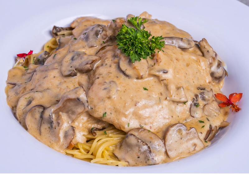 Creamy mushroom chicken