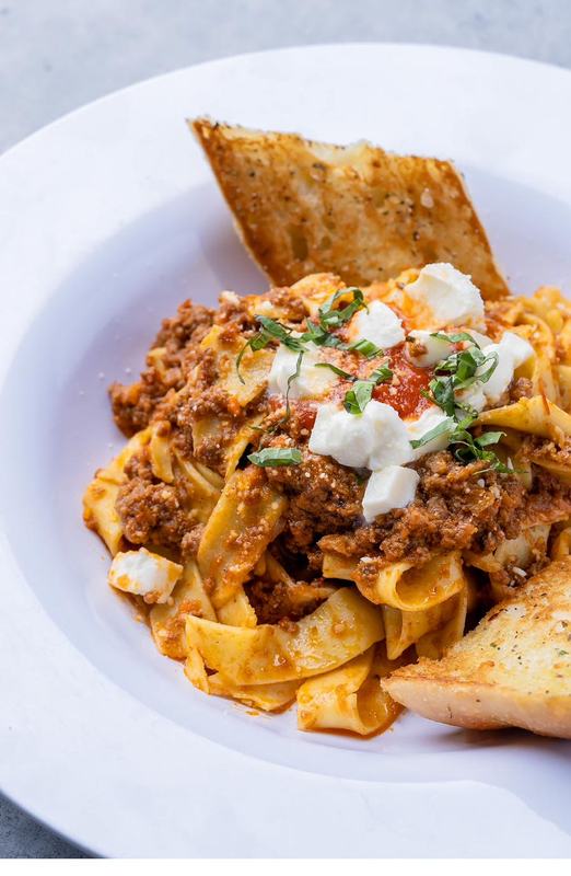 Sami's pappardelle bolognese