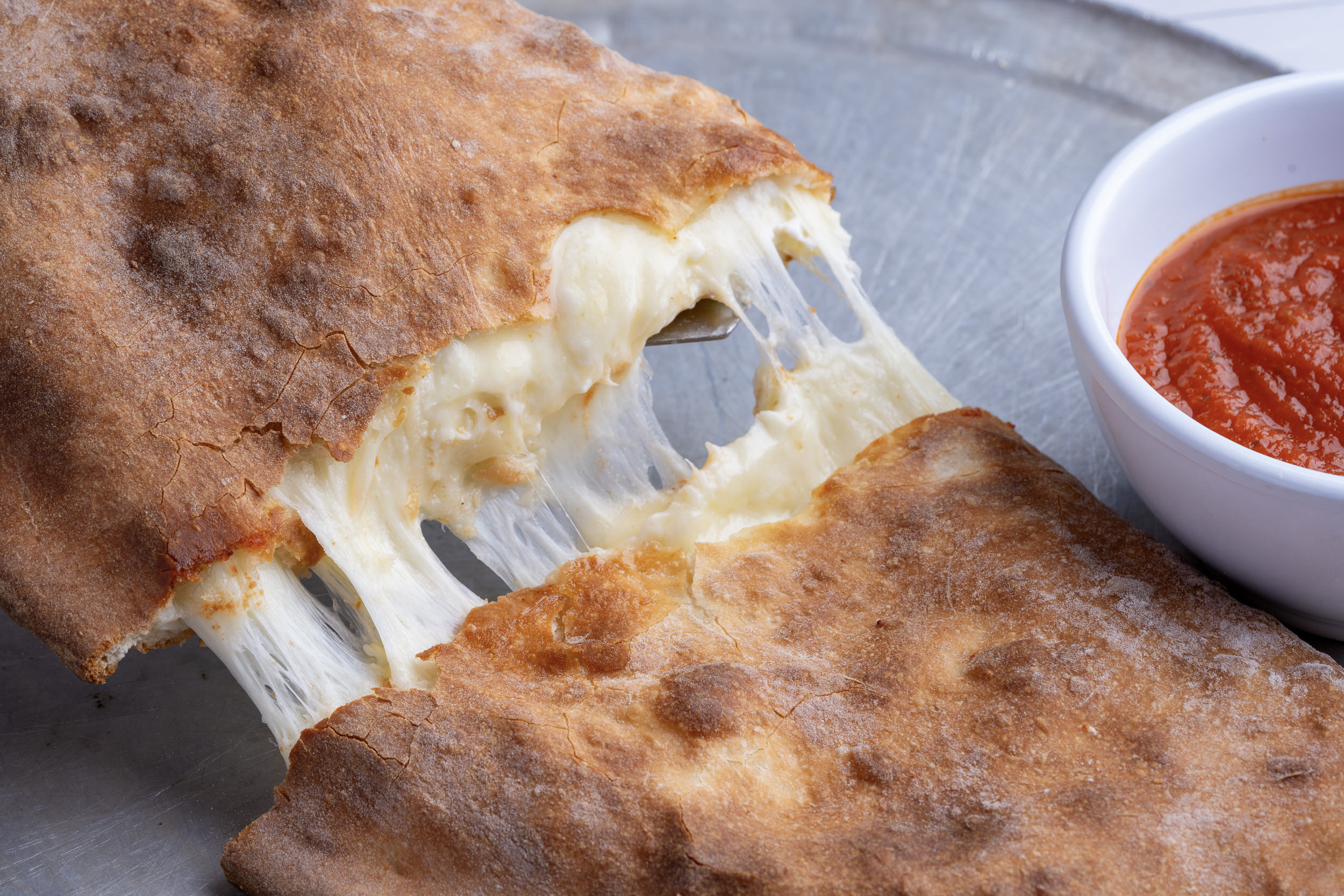 Fresh-baked calzone